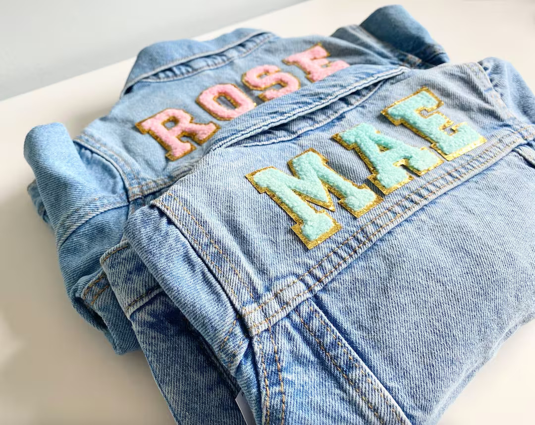 Personalized Jean Jacket, Baby Denim Jacket, Baby Name Jacket, Toddler Jean Jacket With Name, Tod... | Etsy (US)