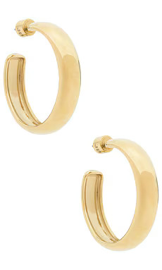 Jenny Bird Staple Hoops Large Earrings in High Polish Gold from Revolve.com | Revolve Clothing (Global)