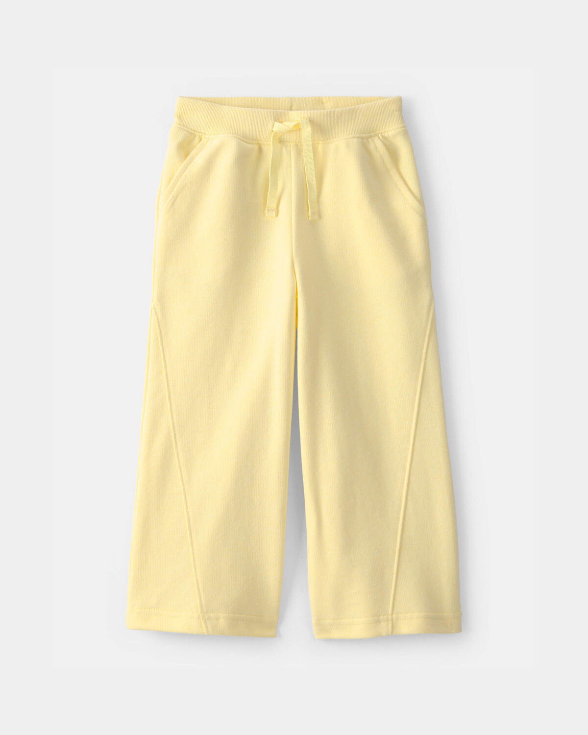 Toddler Girl French Terry Wide-Leg Pants - Yellow | Carter's Inc