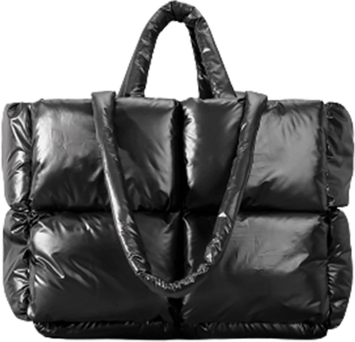 OWGSEE Puffer Tote Bag, Large Puffy Bags for Women Light Winter Down Cotton Padded Quilted Tote B... | Amazon (US)