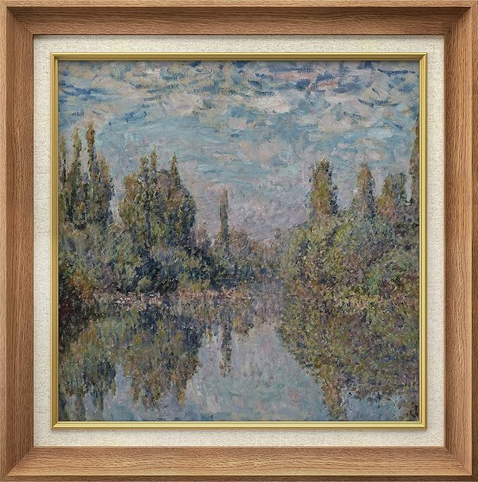 MUDECOR Premium Framed Wall Art The Seine River at V?theuil by Claude Monet Classic Vintage Illus... | Amazon (US)