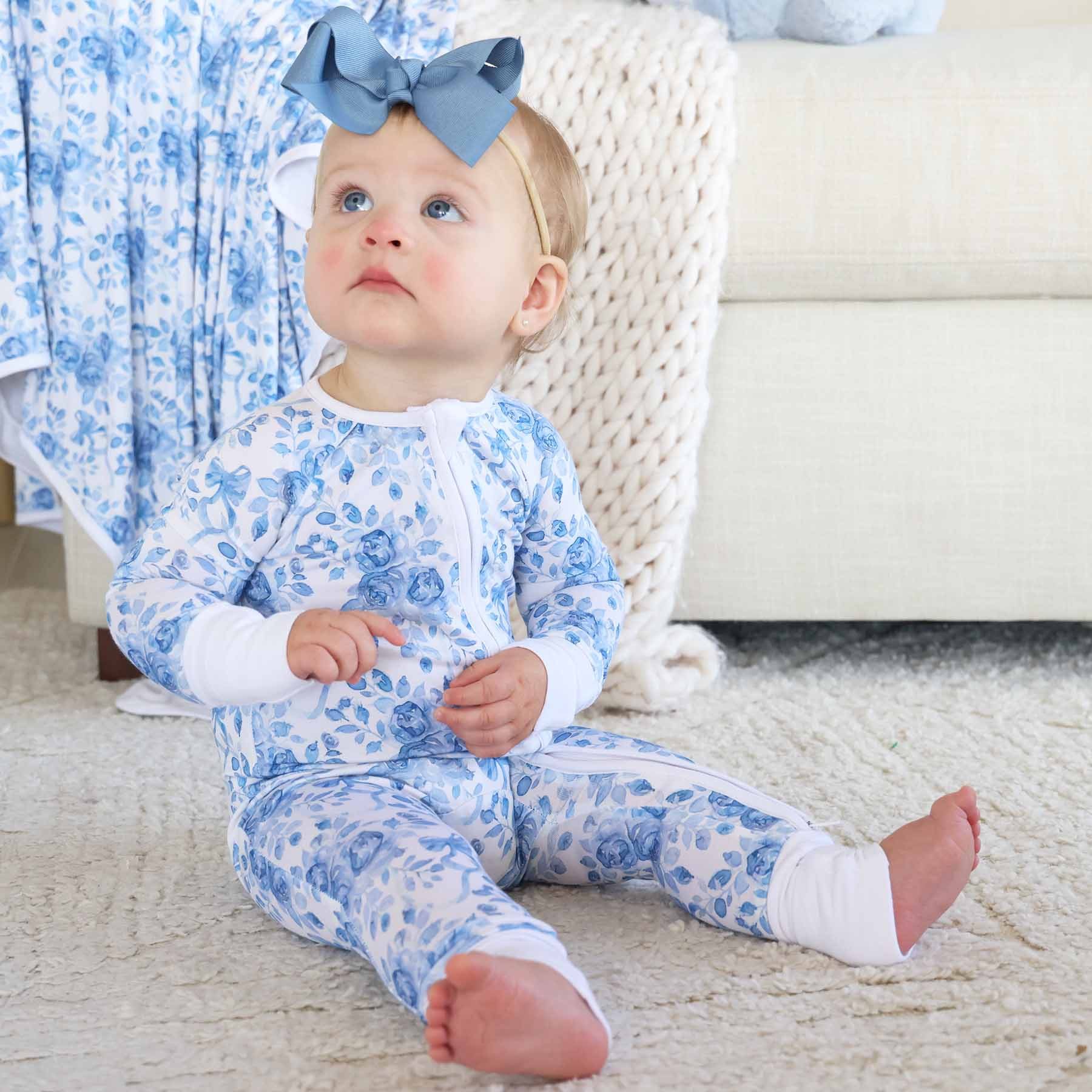 Betsy's Blooms Convertible Zip Romper | Caden Lane