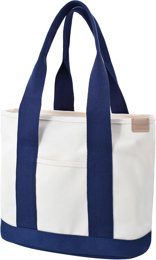 Women's Medium Handbag Canvas Satchel Tote Bag Shoulder Bag Shopper for Daily Books Work | Amazon (FR)