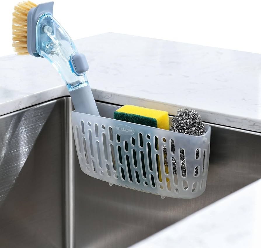 simpletome Schwammhalter Küche, Spülbecken Organisator, 3X Starke Saugnäpfe Oder Arbeitsplatte... | Amazon (DE)
