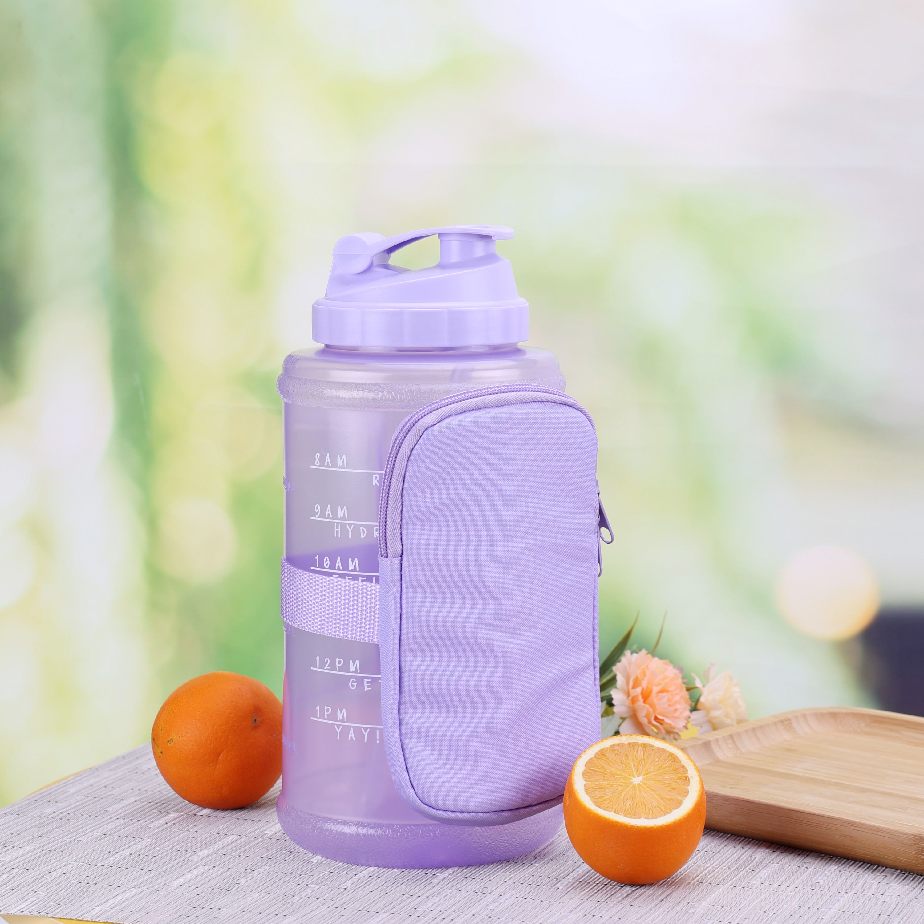 Mainstays 74-Ounce Plastic Bottle with Accessory Bag, Purple | Walmart (US)