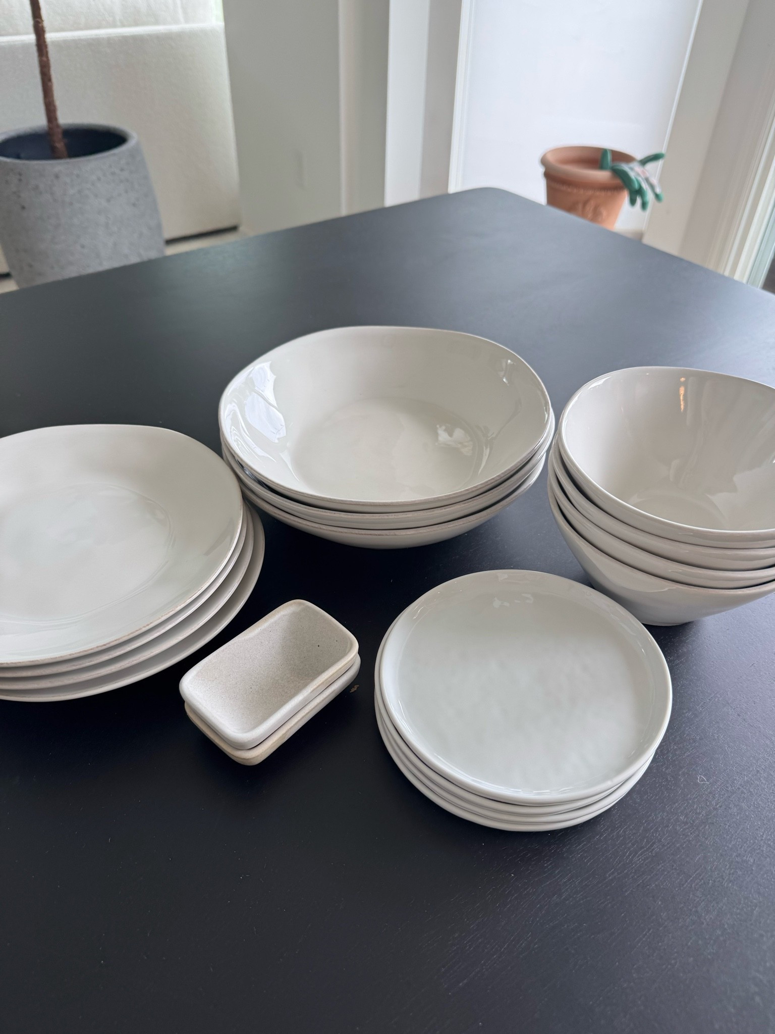 New dining ware from Crate & Barrel! These are from the Marin and Mercer collection.