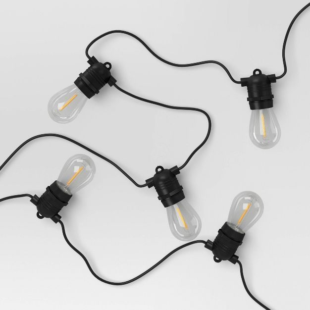 Drop Socket Solar LED String Lights with Edison Bulbs White - Smith & Hawken™ | Target