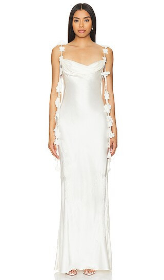 NBD Inaya Gown in Cream. - size L | Revolve Clothing (Global)
