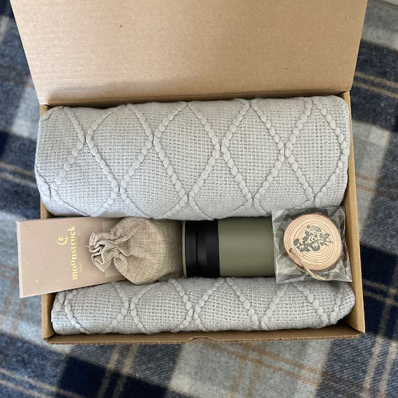 Hygge Gift Box With Blanket Sending a Hug Thinking of You - Etsy | Etsy (US)