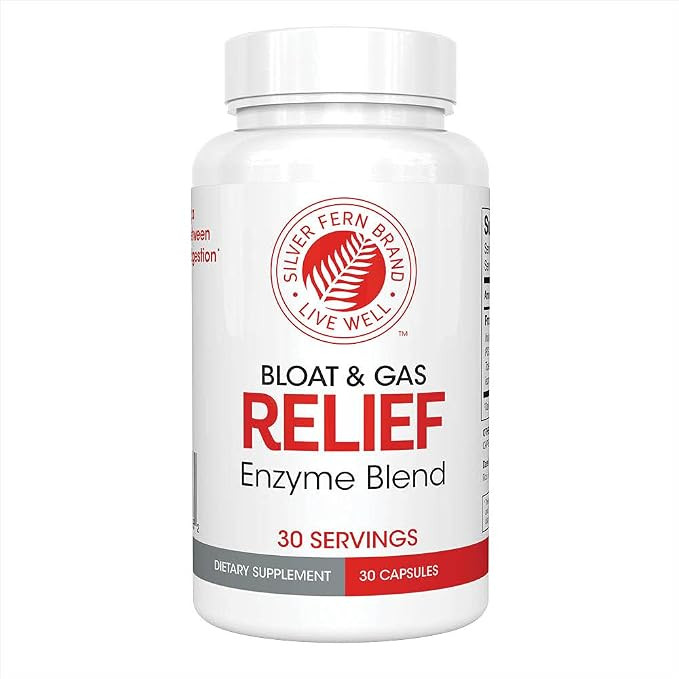 Silver Fern Bloat & Gas Relief Digestive Enzyme Blend 1 Bottle 30 Servings | Amazon (US)