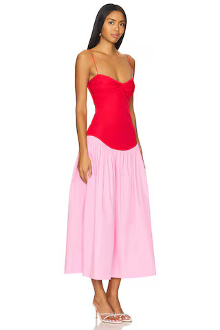 SWF x REVOLVE Drop Waist Dress in Red from Revolve.com | Revolve Clothing (Global)
