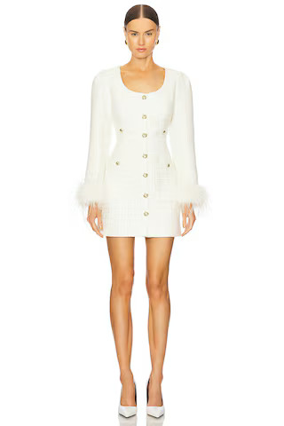 Line & Dot Kinzie Mini Dress in Ivory from Revolve.com | Revolve Clothing (Global)