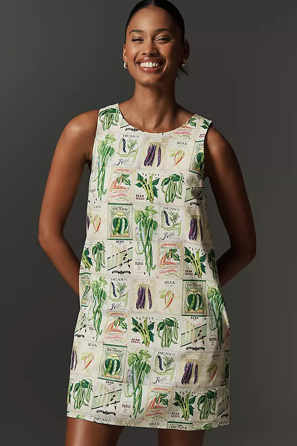 Lola Linen Blend Sleeveless Mini Dress | Anthropologie (US)