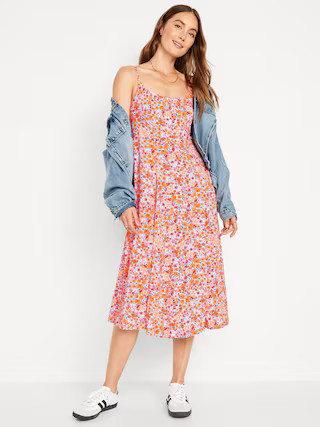 Fit & Flare Cami Midi Dress for Women | Old Navy (US)