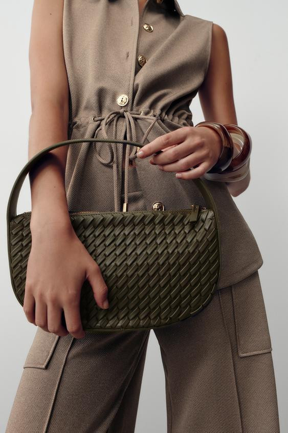 WOVEN-EFFECT HANDBAG | Zara UK