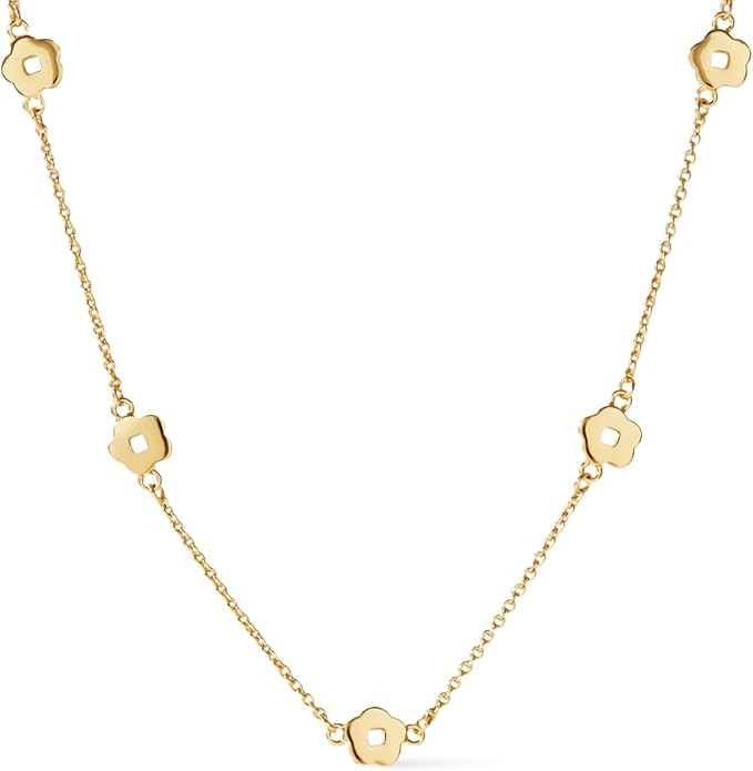 Ana Luisa Jewelry Gold Necklace for Women - Gold Chain Necklaces With Flower and Heart Styles - M... | Amazon (US)