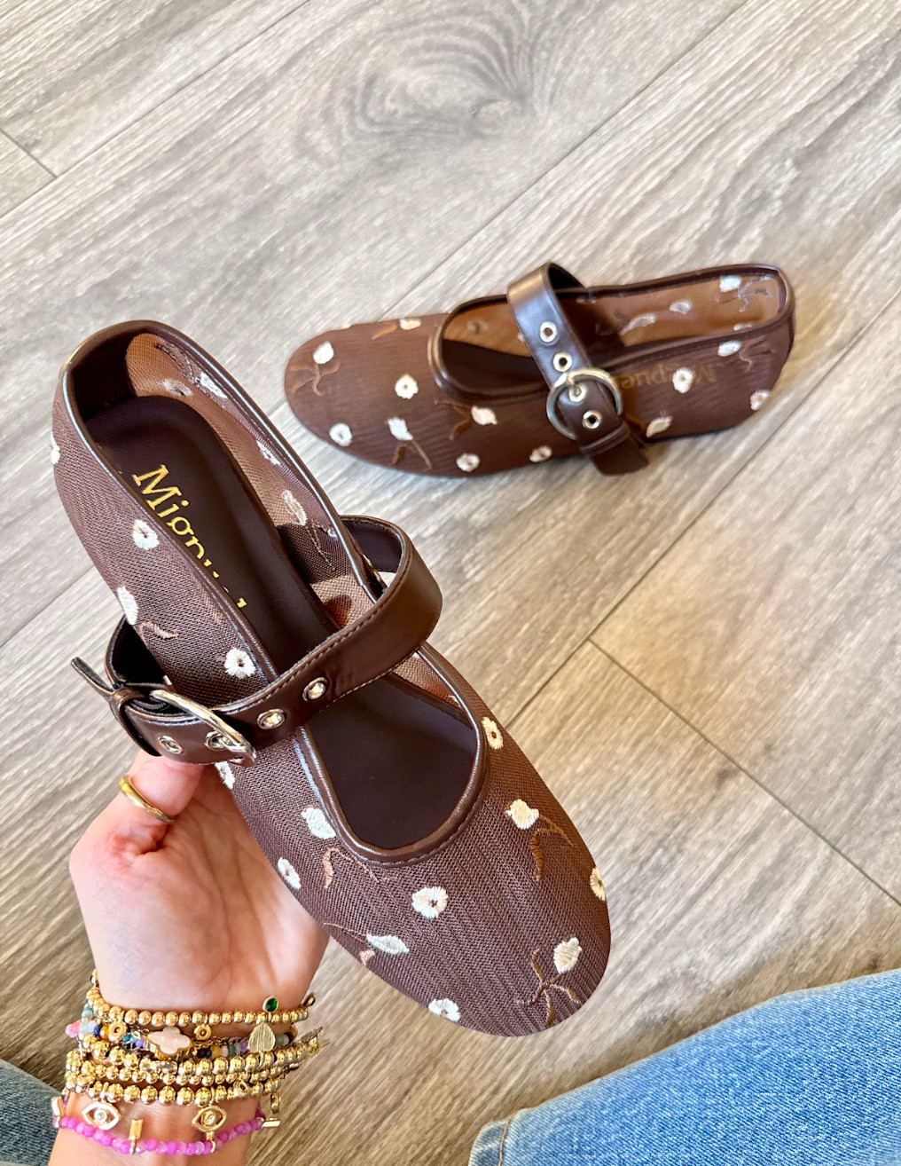 These embroidered flats are perfect for adding a feminine touch to any outfit. Shoes: TTS 

 #LTKSeasonal #LTKOver40 #LTKSaleAlert