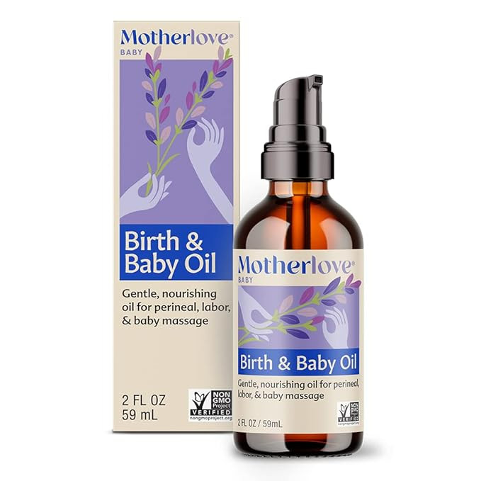 Motherlove Birth & Baby Oil (2 oz) Gentle Lavender-Infused Oil for Perineal, Labor & Baby Massage... | Amazon (US)