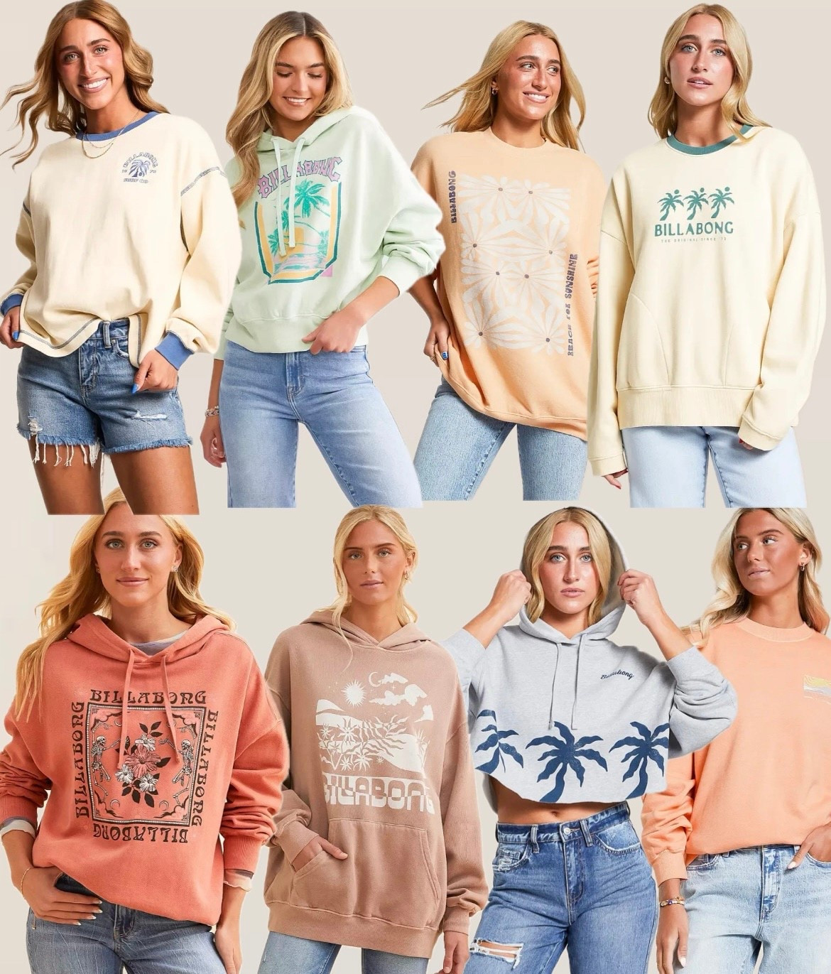 Cute Spring & Summer sweatshirts || Buckle || Billabong 