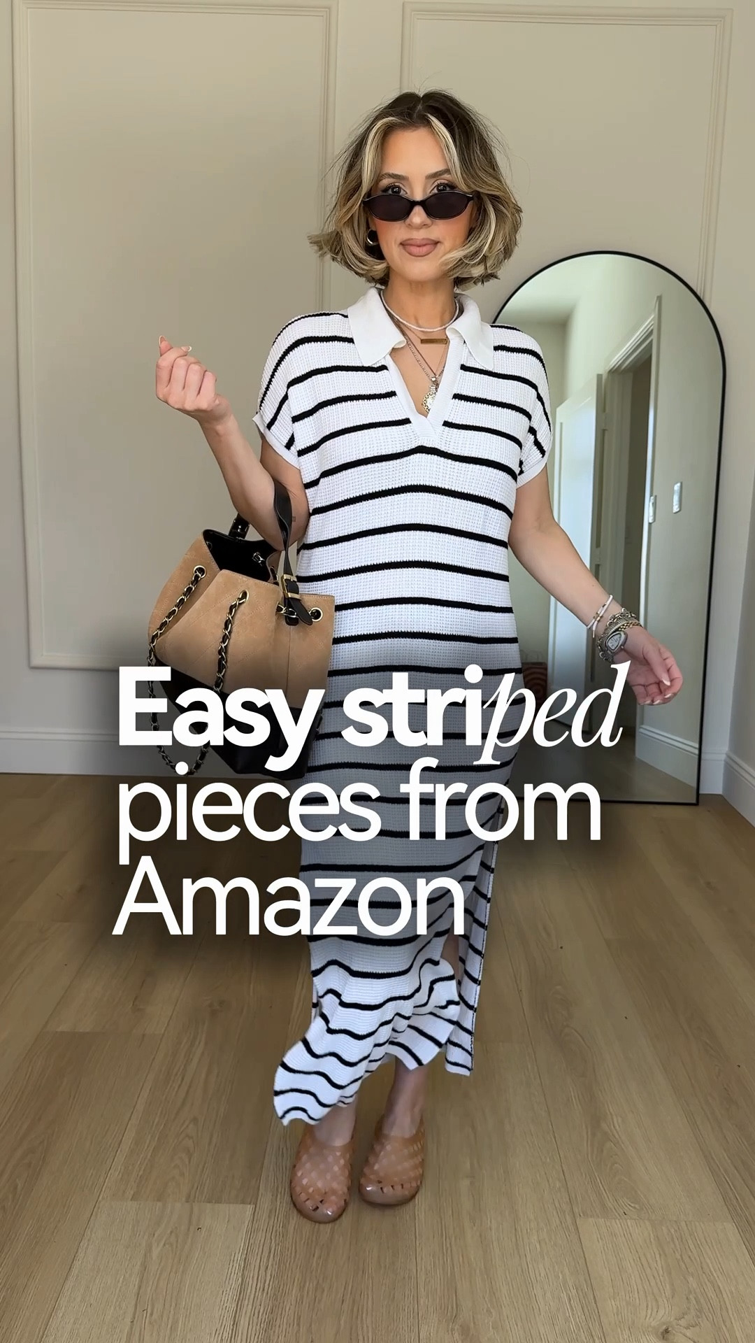 Striped favorites from Amazon 🤗🙌🏼🤍😎

Wearing small in everything 🥰

‼️🚨So the first striped dress, I had to cut a slit in the back bc it’s hard to walk with it otherwise. Also it’s tall-girl friendly! 

#LTKootd #LTKgrwm #LTKU