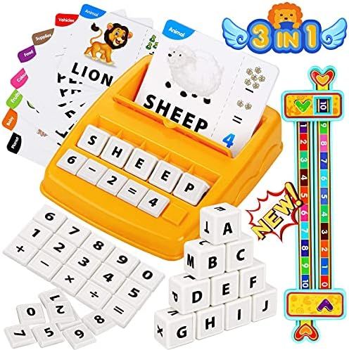 Matching Letter Game, Learning Educational for Kids Ages 3-8,3 in 1 Spelling Educational Learning Ga | Amazon (US)