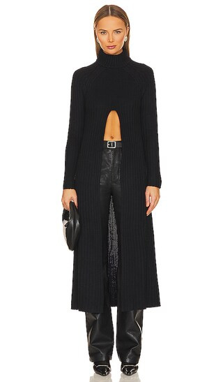 Souvenir Knit Maxi Sweater in Black | Revolve Clothing (Global)