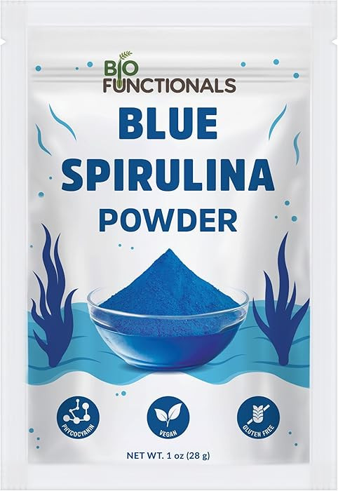 Blue Spirulina Powder 1 oz Espirulina Natural Blue Food Coloring, Phycocyanin Extract, Vegan Supe... | Amazon (US)