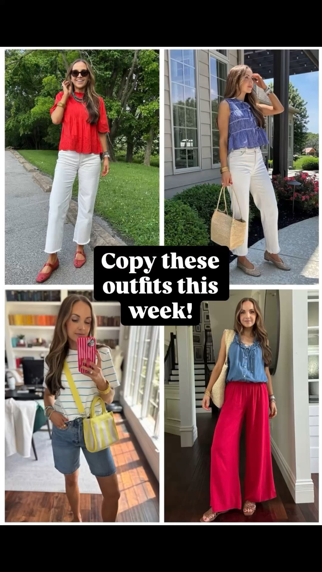 Four outfits to copy this week! Easy, colorful, and you can use pieces already in your closet. ￼

#LTKgrwm #LTKootd #LTKSeasonal