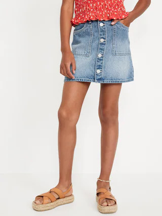 High-Waisted Jean Skirt for Girls | Old Navy (US)