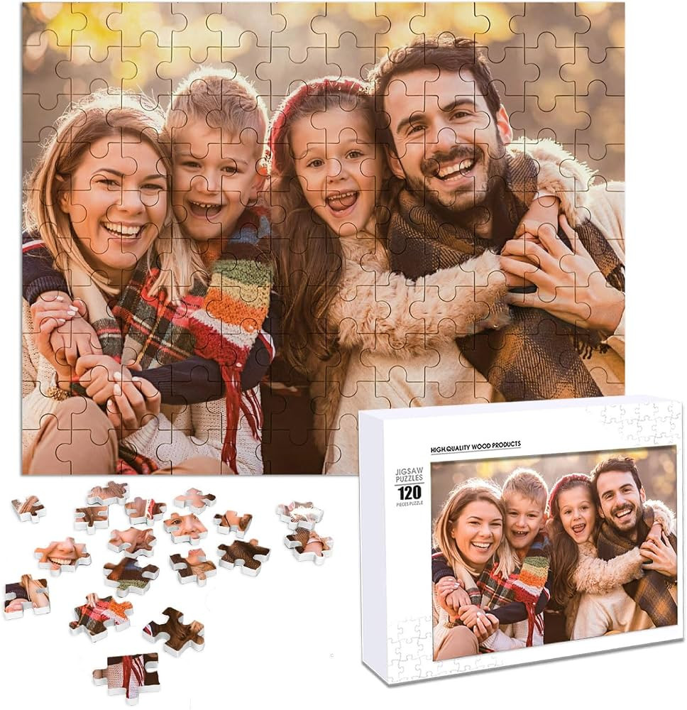 Custom Puzzle, Personalized Puzzle for Photo 120/200/300/500/1000 Pieces, Customized Jigsaw Puzzl... | Amazon (US)