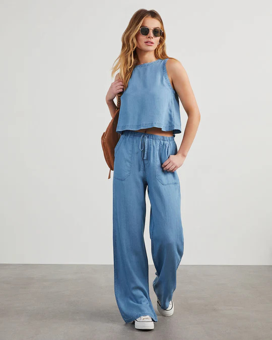 Ian Chambray Pocketed Pants | VICI