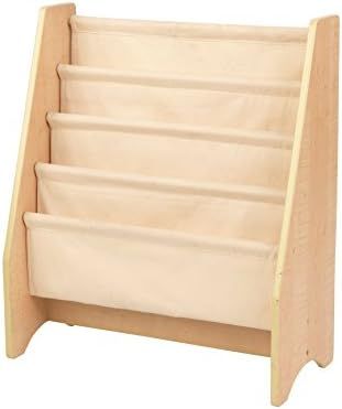 KidKraft Wood and Canvas Sling Bookshelf Furniture for Kids – Natural, Gift for Ages 3+ | Amazon (US)