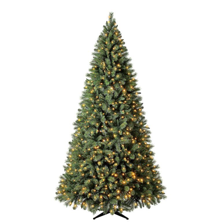 Holiday Time Prelit 850 LED Color-Changing Lights, Woodlake Spruce Artificial Christmas Tree, 9' | Walmart (US)