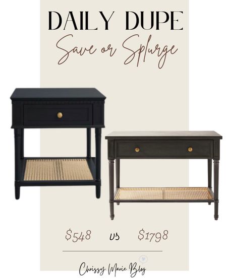 Side table / nighstand black and cane 

#LTKhome #LTKstyletip