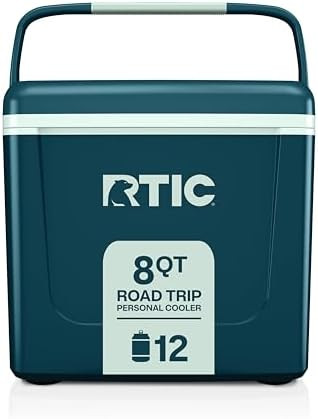 RTIC 8 QT Road Trip Personal Cooler, Small, Compact, Insulated, Portable Ice Chest Box for Food, ... | Amazon (US)
