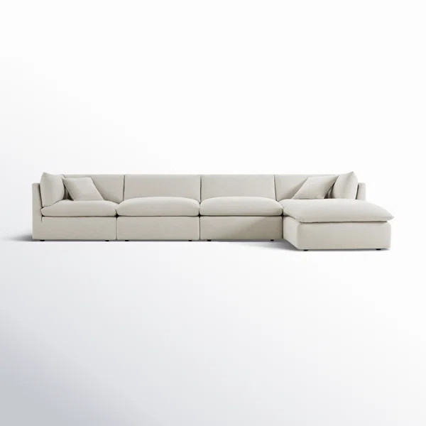 Annabella 5 - Piece Upholstered Modular Chaise Sectional | Wayfair North America