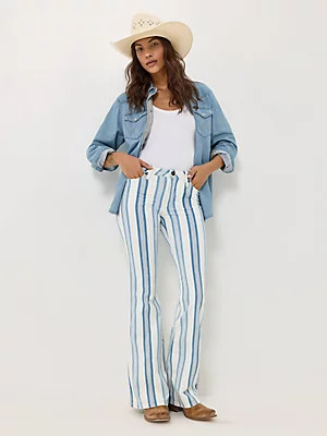 Women's Wrangler Retro® Striped Bailey High Rise Flare Jean | Wrangler