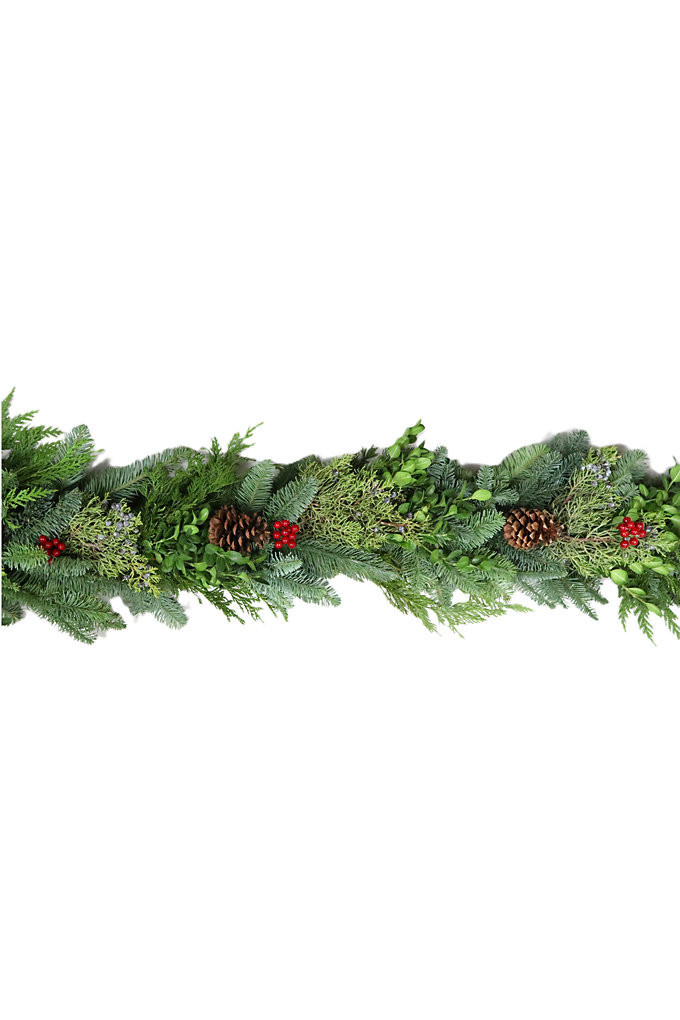 Teufel 12' Traditional Garland - Lands' End - Green | Lands' End (US)