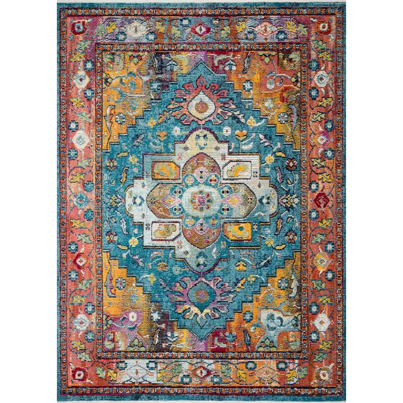 Justina Blakeney x Loloi Silvia Blue/Fiesta Area Rug | Wayfair Professional