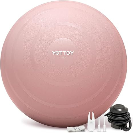 YOTTOY Anti-Burst Exercise Ball for Working Out, Yoga & Pregnancy, Extra Thick Workout Ball for P... | Amazon (US)