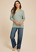 24/7 Dakota Diagonal Seam Long Sleeve Tee | Maurices