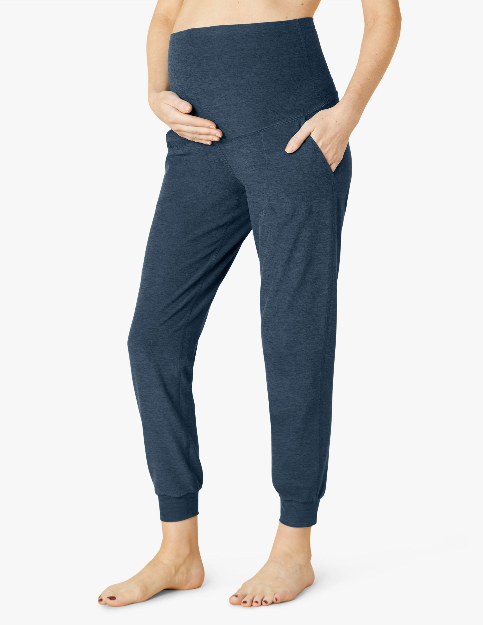 Spacedye Beyond the Bump Maternity Midi Jogger | Beyond Yoga