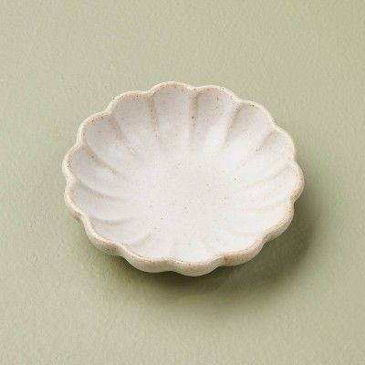 Fluted Ceramic Trinket Dish Vintage Cream - Hearth & Hand™ with Magnolia | Target