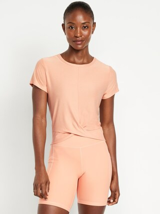 CloudMotion Twist-Front T-Shirt | Old Navy (US)