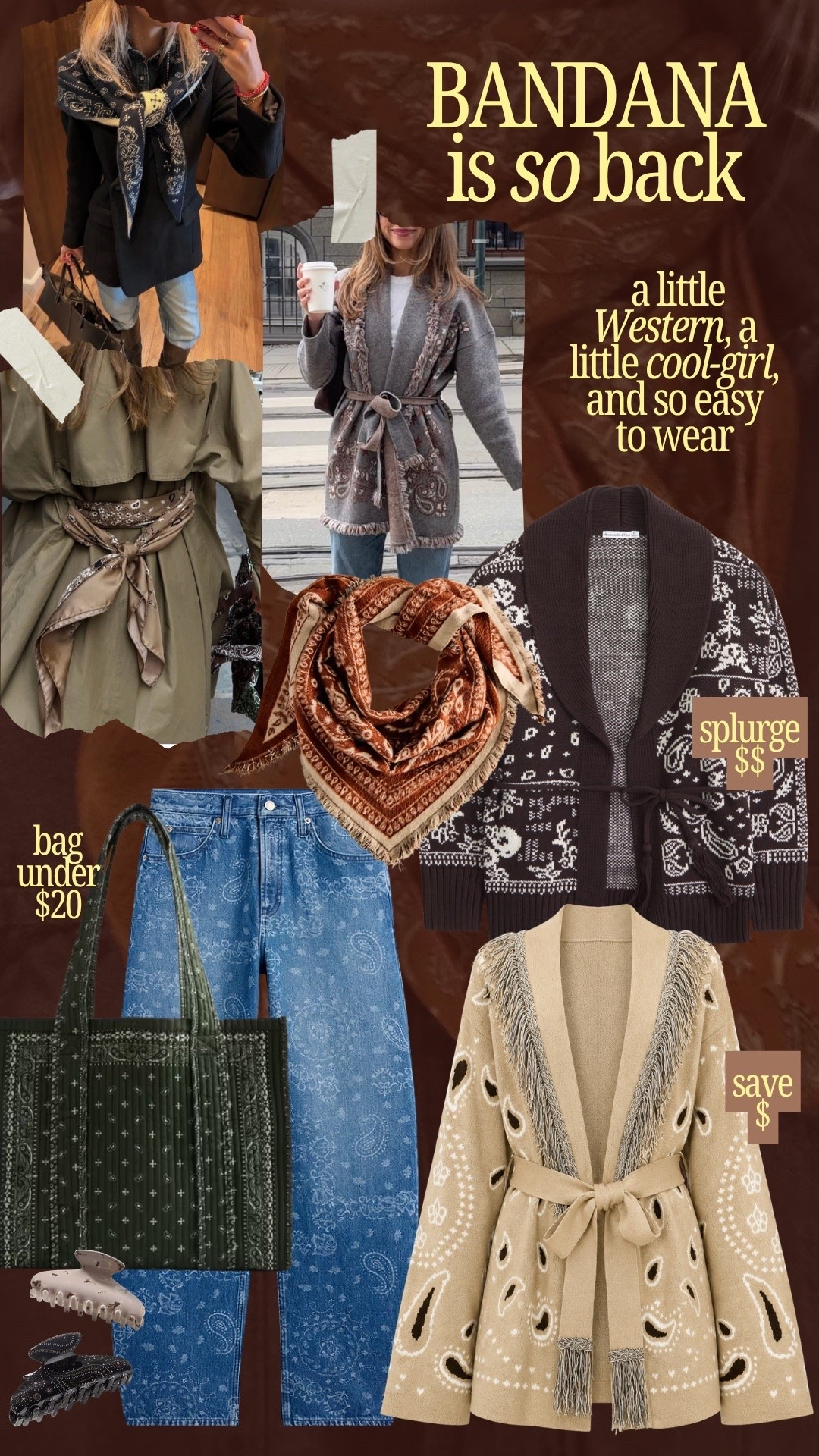 Trending for Fall: bandana print! Some things I’ve been eyeing 👀