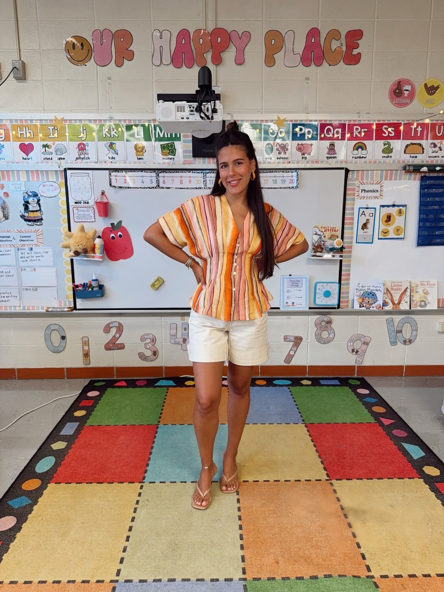 Teacher summer outfit of the day!! Top is rented from Nuuly so I linked similar.

#LTKgrwm #LTKootd #LTKWorkwear