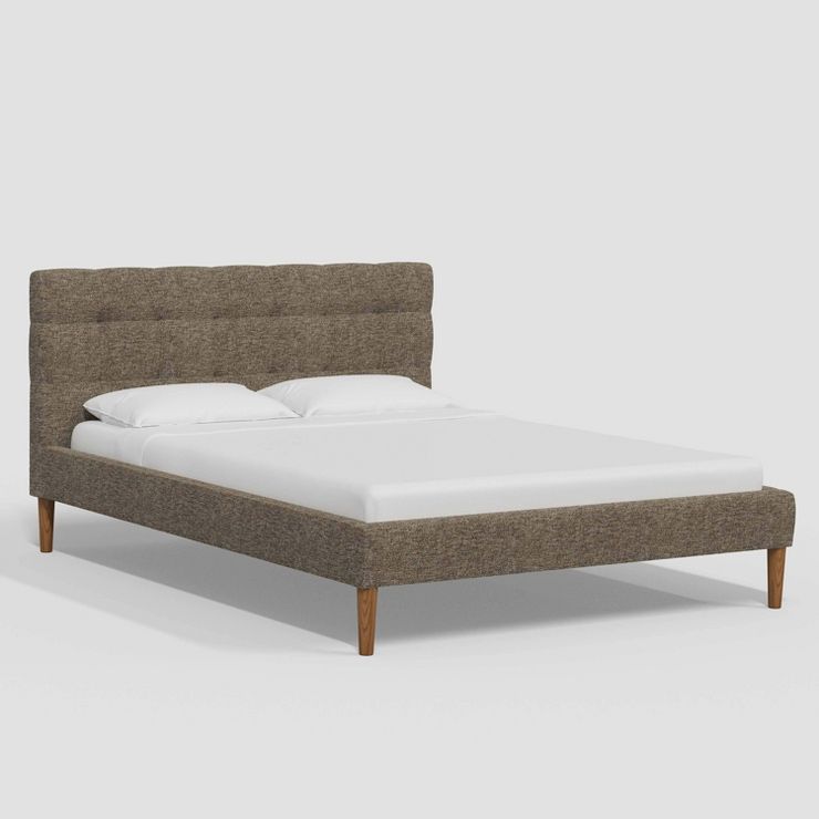 Dessy Pull Tufted Platform Bed in Tweed - Threshold™ | Target