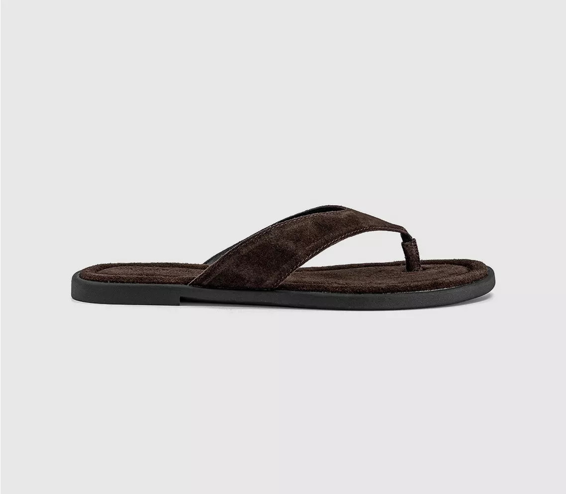 Vagabond Shoemakers Zaida Toe Thong Sandals Java Suede - Women’s Sandals | Office Shoes (UK)
