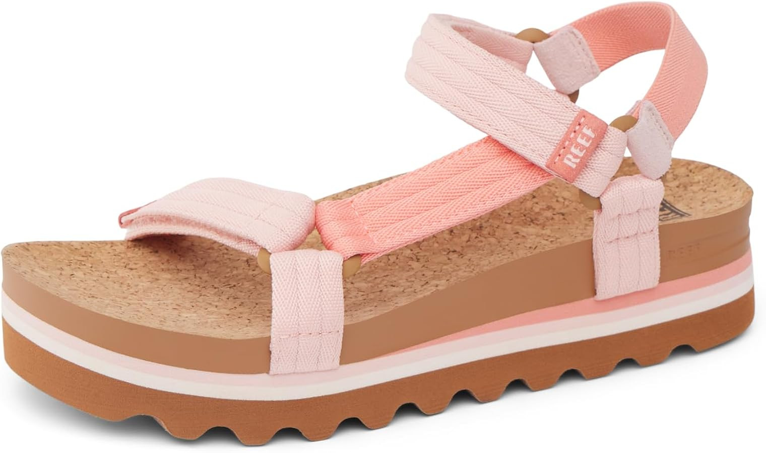 REEF Cushion Rem Hi Womens Platform Sandal, Adjustable Strap, Arch Support and Heel Cupping, Cora... | Amazon (US)