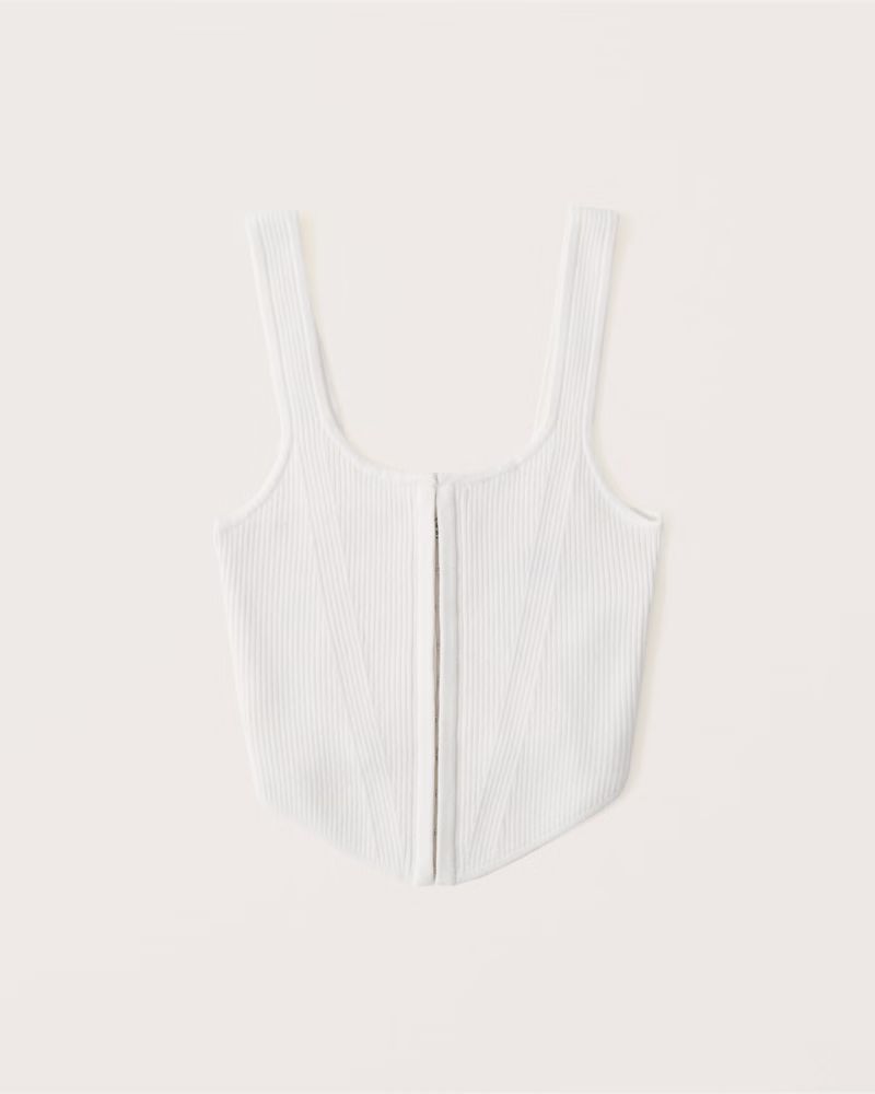 Hook-and-Eye Corset Tank | Abercrombie & Fitch (US)